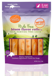 Hide Free Bison Chews Small 2.5” Roll