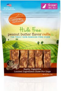 Hide Free Peanut Butter Chews Small 2.5” Roll